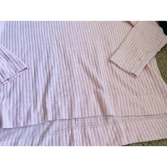 NWOT $98 Anthropologie Maeve Rose Pink Chunky Knit Sweater Turtleneck Size Large - Picture 8 of 10